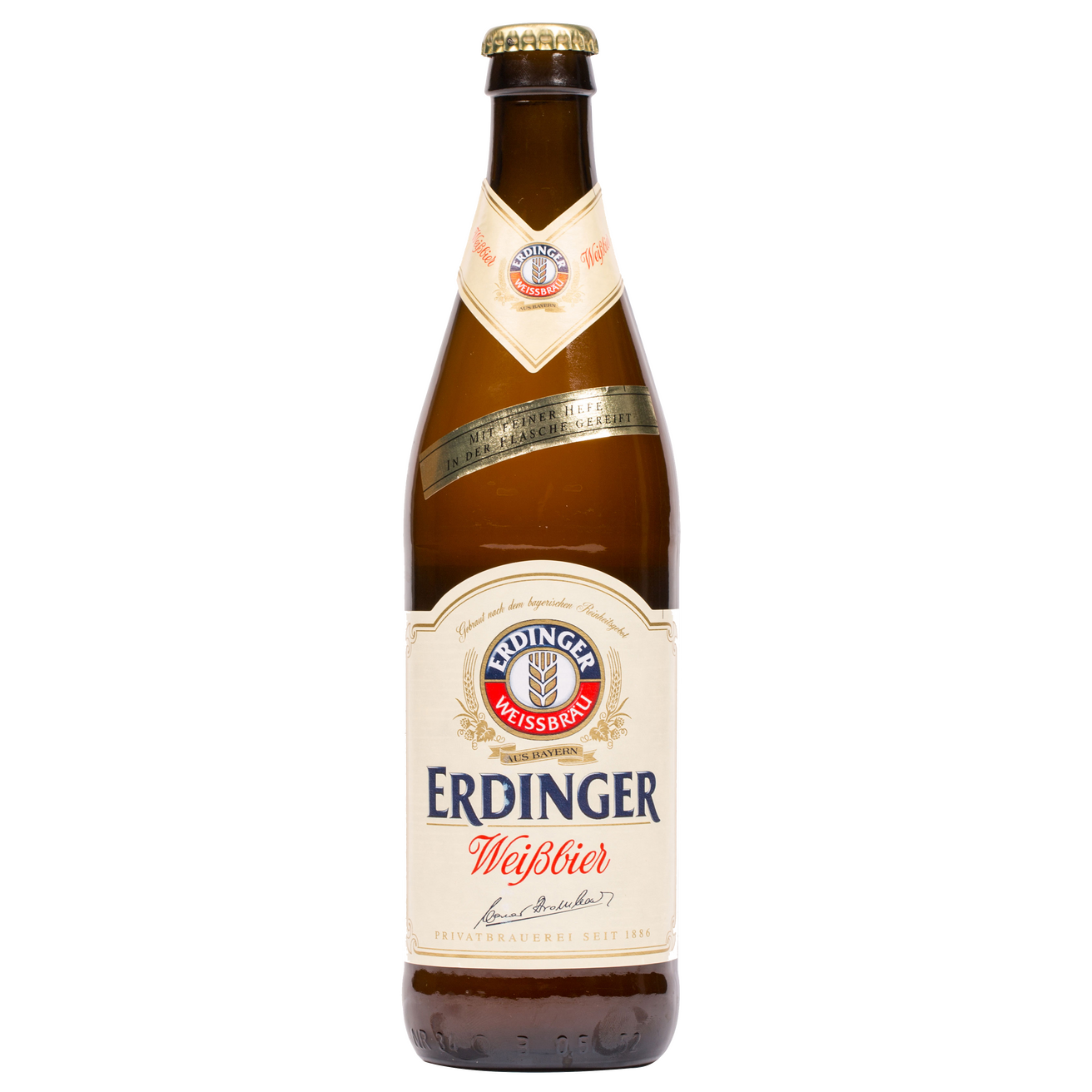 Erdinger Weisse Beer - Hefeweizen 5.3% 500ml Bottle - York Beer Shop