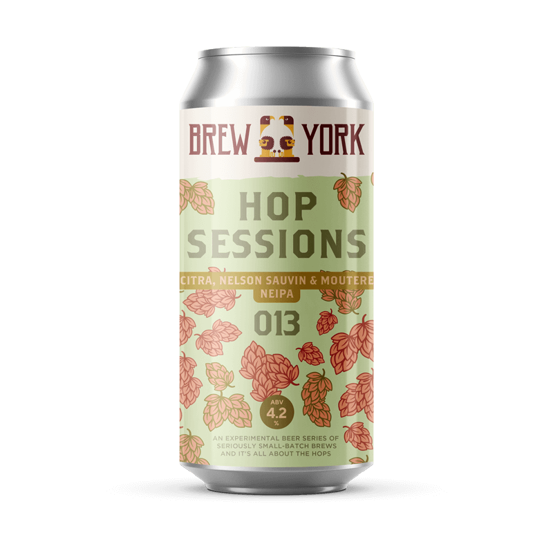 Brew York Hop Sessions 013 - Citra, Nelson Sauvin & Moutere NEIPA 4.2% 440ml