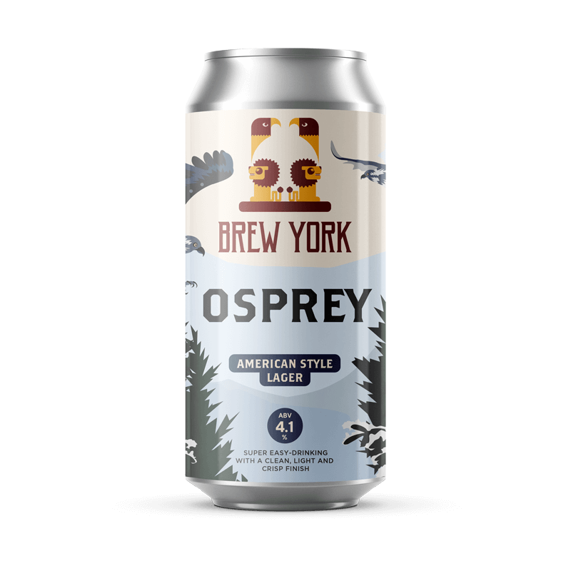 Brew York Osprey - Lager 4.1% 440ml - York Beer Shop