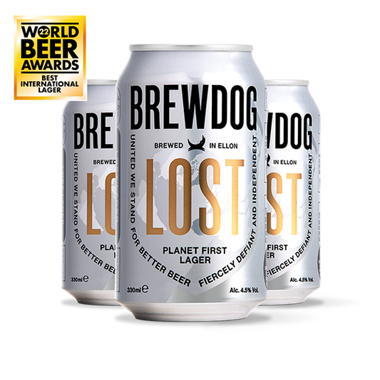 Brewdog Lost Lager - Clean, Crisp, Refreshing 4.5% 330ml x4